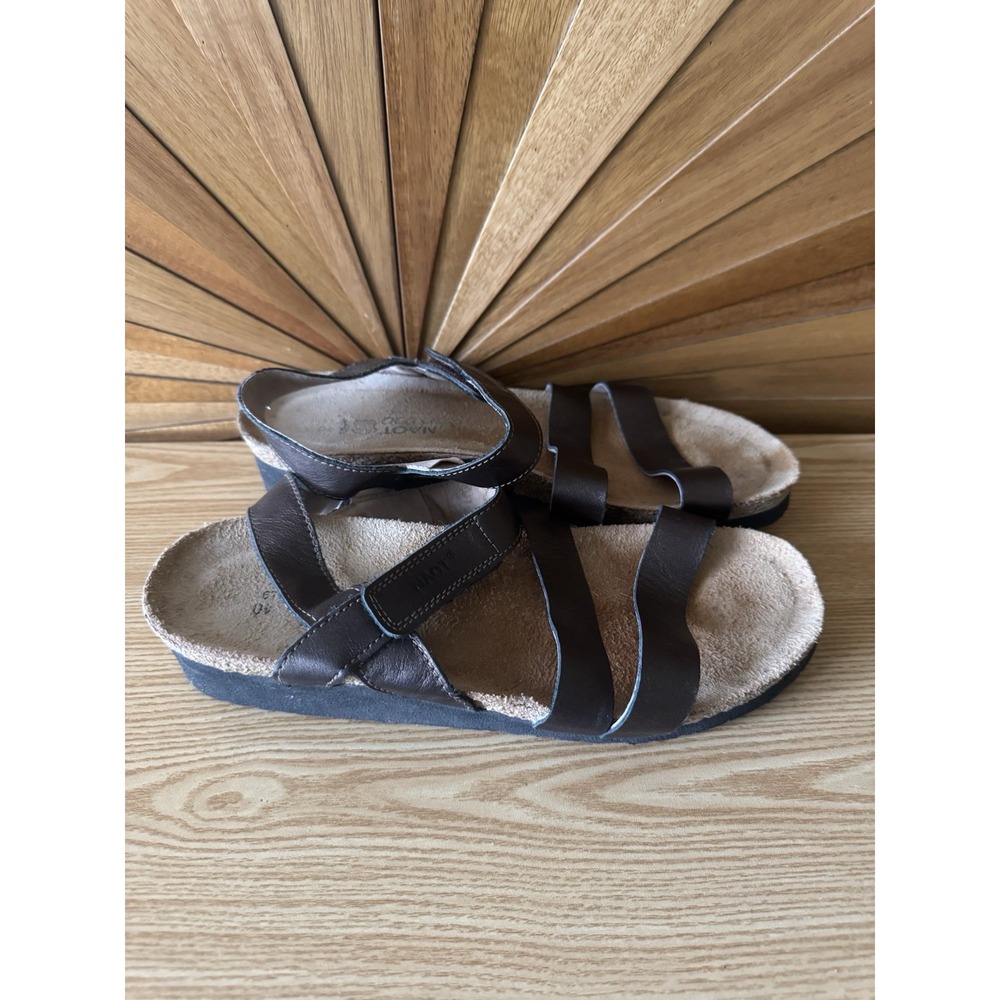 Naot Kayla Sandals Copper Bronze Made In Israel Size 40 W 9 Strappy Ankle Strap - Picture 5 of 6